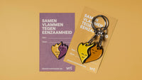 De Knuffelvlammetjes (Pin + Sleutelhanger)